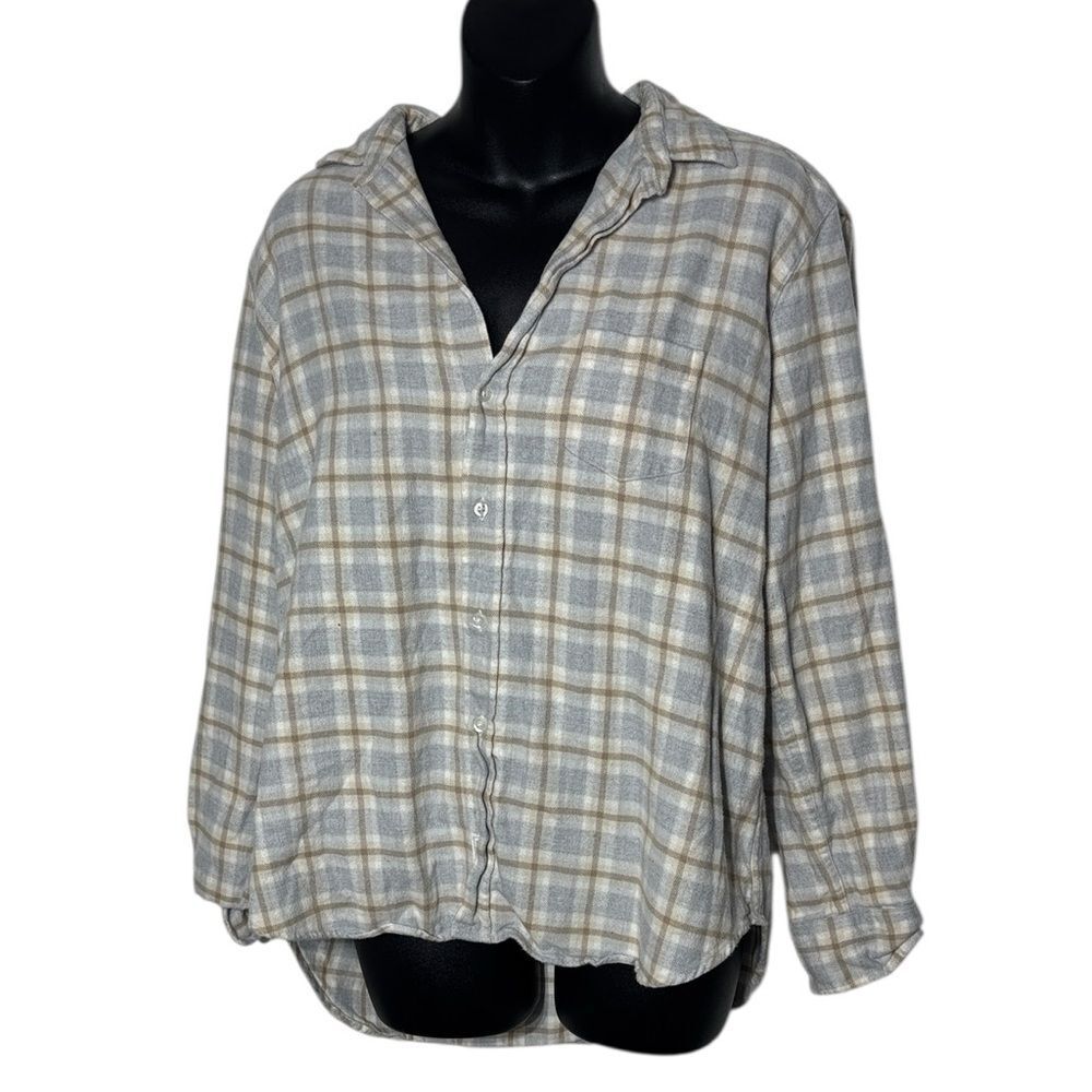 Frank and Eileen women’s medium Eileen plaid flannel shirt button up